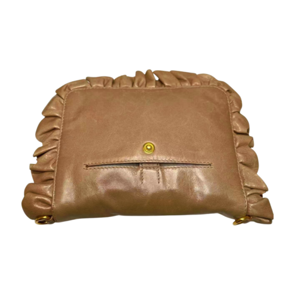 Miu Miu Foldable Nylon Tote with  Ruched Leather  Pouch