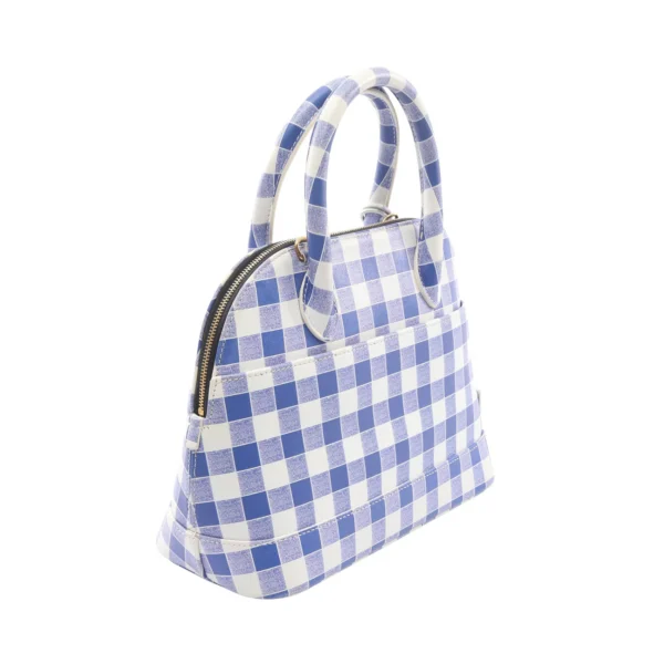 Balenciaga Blue White Ville Top Handle Bag