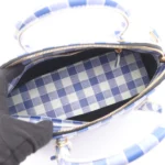 Balenciaga Blue White Ville Top Handle Bag