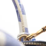 Balenciaga Blue White Ville Top Handle Bag