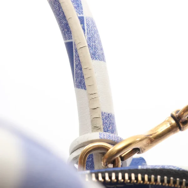 Balenciaga Blue White Ville Top Handle Bag