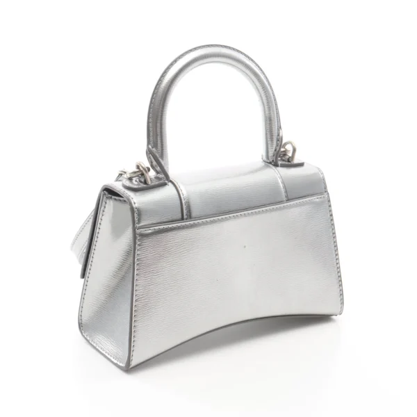 Balenciaga Silver Hourglass XS Handbag