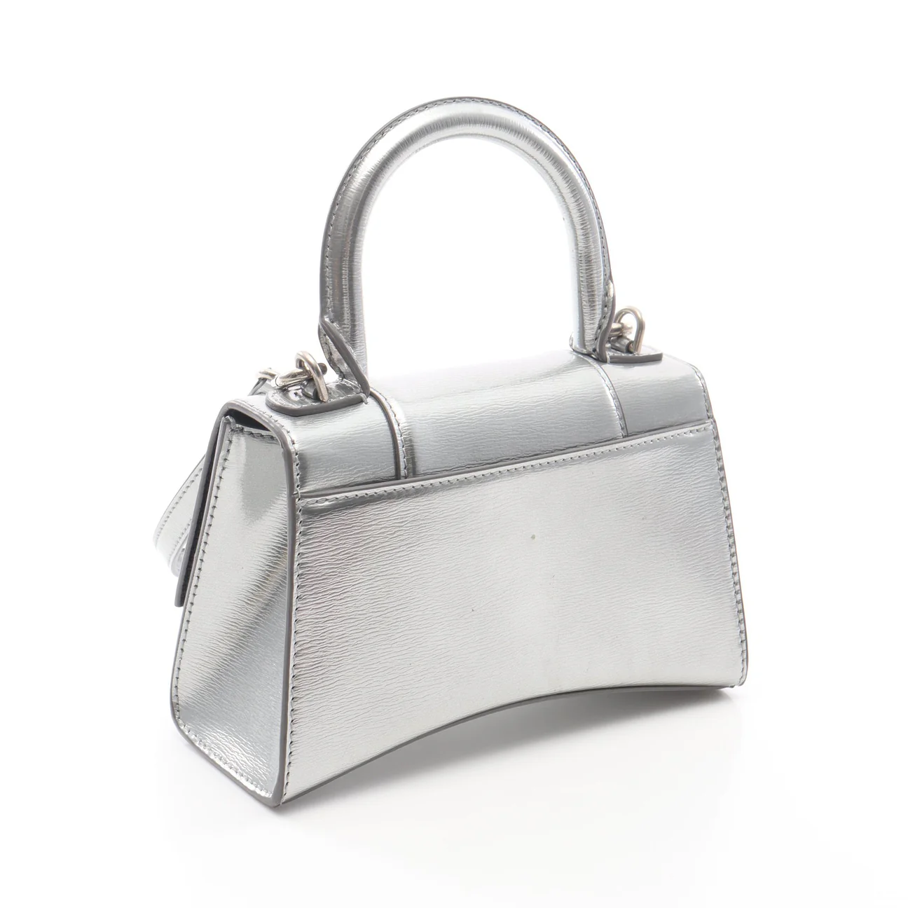 Balenciaga Silver Hourglass XS Handbag - Image 2