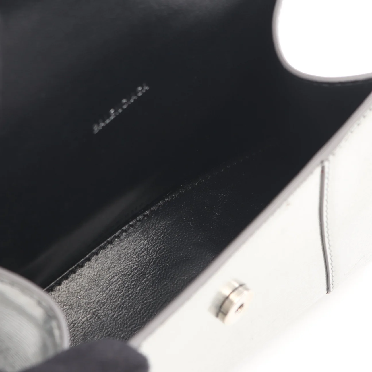 Balenciaga Silver Hourglass XS Handbag - Image 3