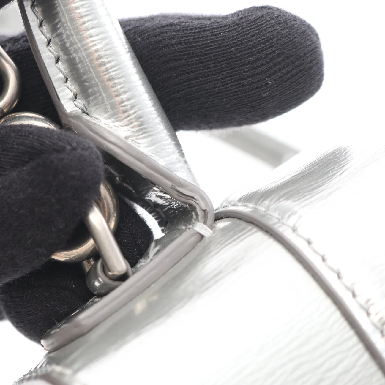 Balenciaga Silver Hourglass XS Handbag - Image 6