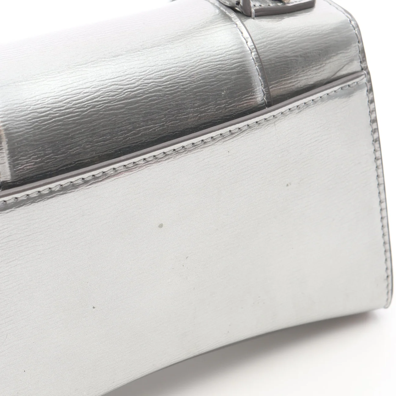 Balenciaga Silver Hourglass XS Handbag - Image 7