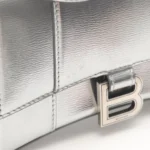 Balenciaga Silver Hourglass XS Handbag