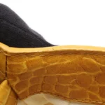 Celine Yellow Croc embossed Boogie Bag