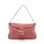 Fendi Red Zucchino Shoulder Bag