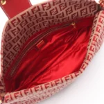 Fendi Red Zucchino Shoulder Bag
