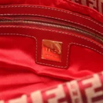 Fendi Red Zucchino Shoulder Bag