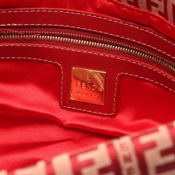 Fendi Red Zucchino Shoulder Bag