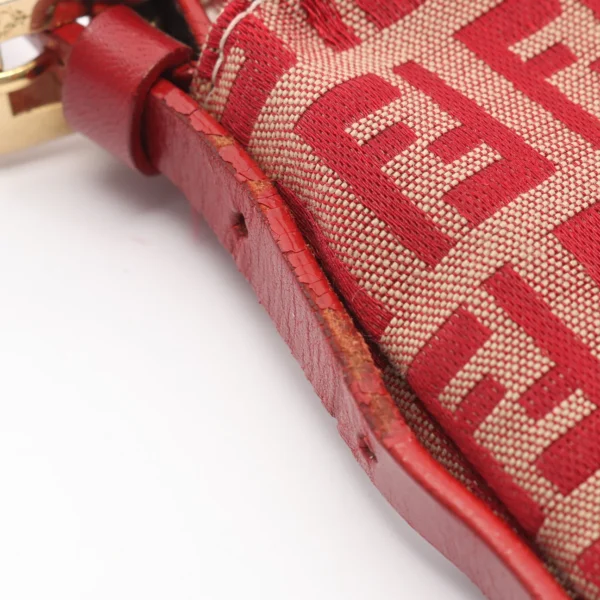 Fendi Red Zucchino Shoulder Bag