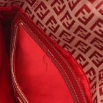 Fendi Red Zucchino Shoulder Bag