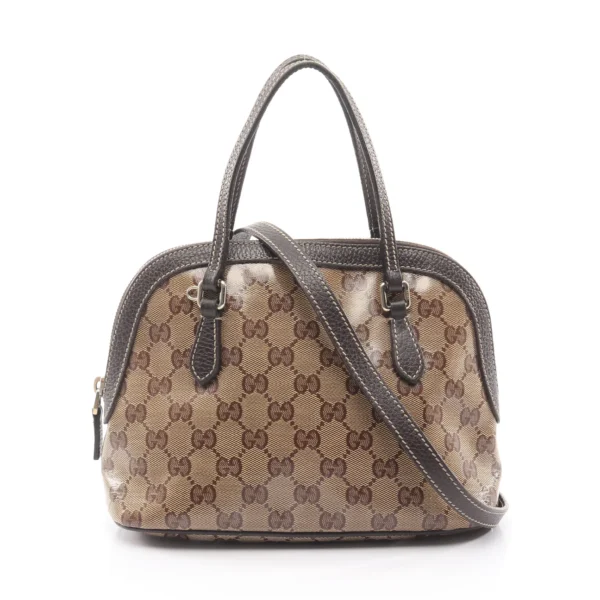 Gucci Dark Brown GG Crystal Handbag