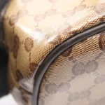 Gucci Dark Brown GG Crystal Handbag
