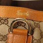 Gucci Beige GG Canvas Handbag