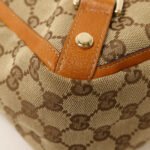 Gucci Beige GG Canvas Handbag