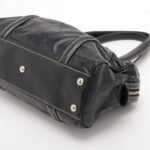Gucci Black Leather Interlocking G Handbag