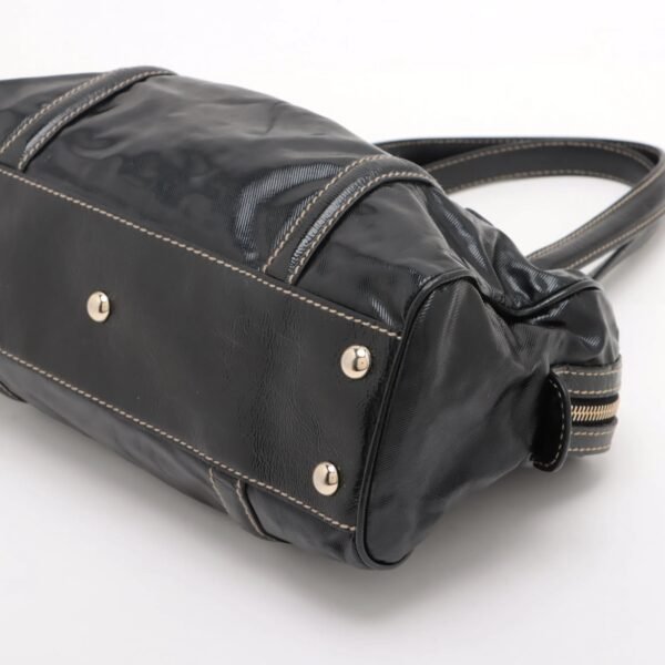 Gucci Black Leather Interlocking G Handbag