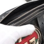 Gucci Black Leather Interlocking G Handbag