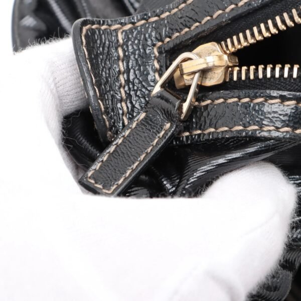 Gucci Black Leather Interlocking G Handbag
