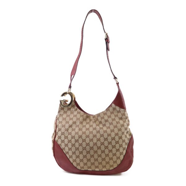 Gucci Red GG Canvas Shoulder Bag