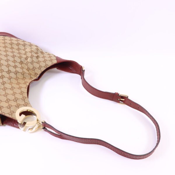 Gucci Red GG Canvas Shoulder Bag