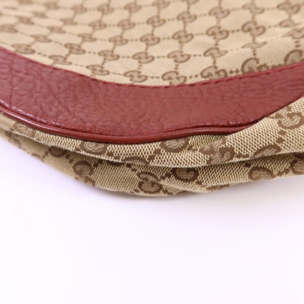 Gucci Red GG Canvas Shoulder Bag