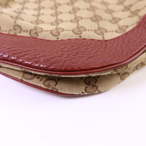 Gucci Red GG Canvas Shoulder Bag