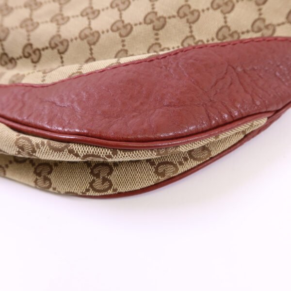 Gucci Red GG Canvas Shoulder Bag