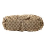 Gucci White Handle GG Canvas Shoulder Bag