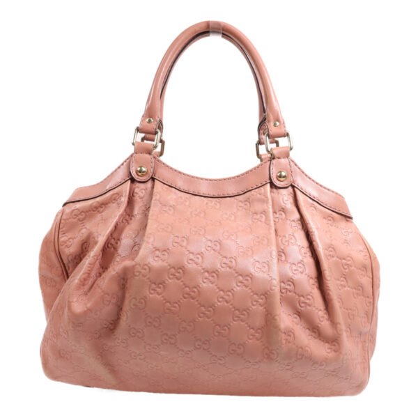 Gucci Pink Calfskin Leather Shoulder Bag
