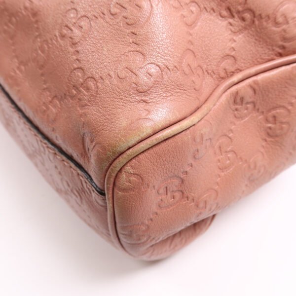 Gucci Pink Calfskin Leather Shoulder Bag