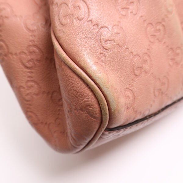 Gucci Pink Calfskin Leather Shoulder Bag