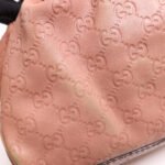 Gucci Pink Calfskin Leather Shoulder Bag
