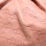 Gucci Pink Calfskin Leather Shoulder Bag