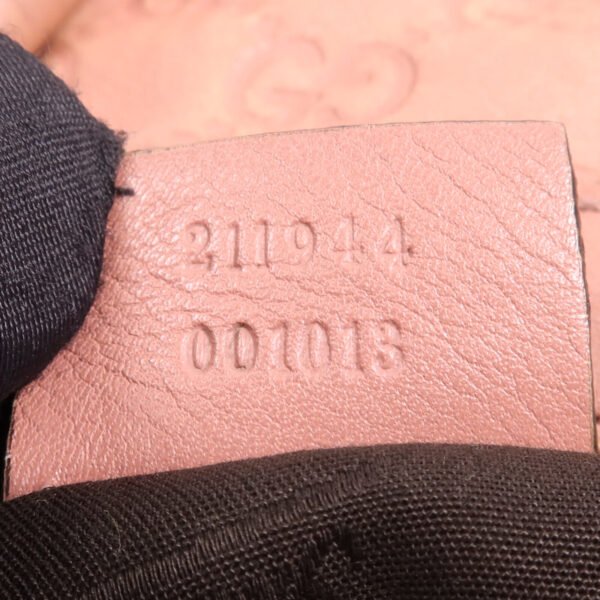 Gucci Pink Calfskin Leather Shoulder Bag