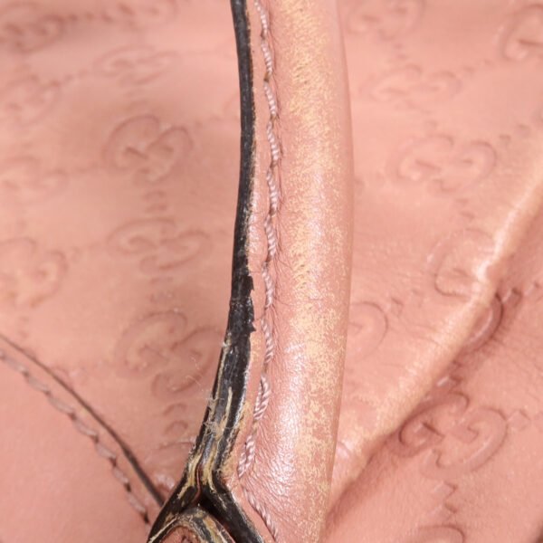 Gucci Pink Calfskin Leather Shoulder Bag