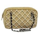 Chanel Camera Case Woven Stitch Patent Chain Bag
