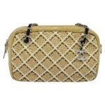 Chanel Camera Case Woven Stitch Patent Chain Bag