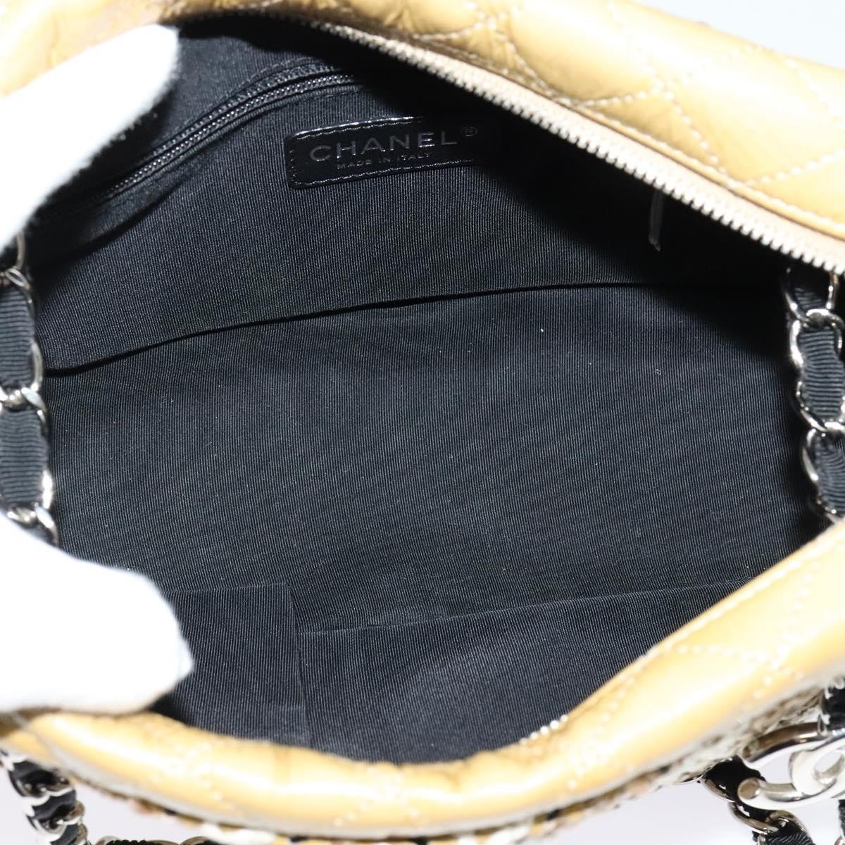 Chanel Camera Case Woven Stitch Patent Chain Bag - Image 6