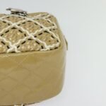 Chanel Camera Case Woven Stitch Patent Chain Bag