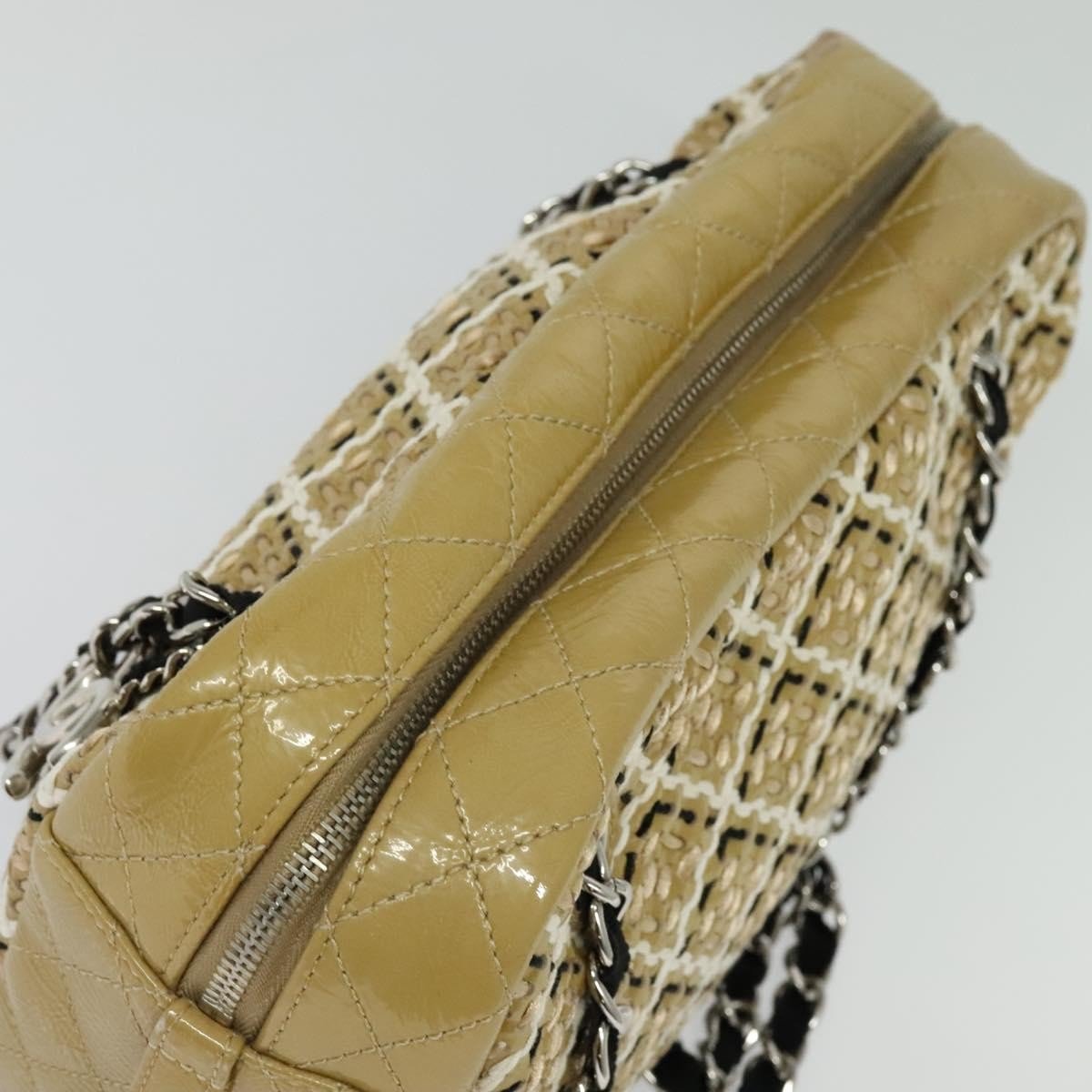 Chanel Camera Case Woven Stitch Patent Chain Bag - Image 14