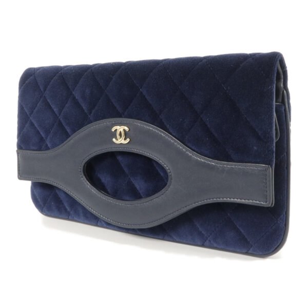 Chanel Royal Blue Velvet 31 Bag