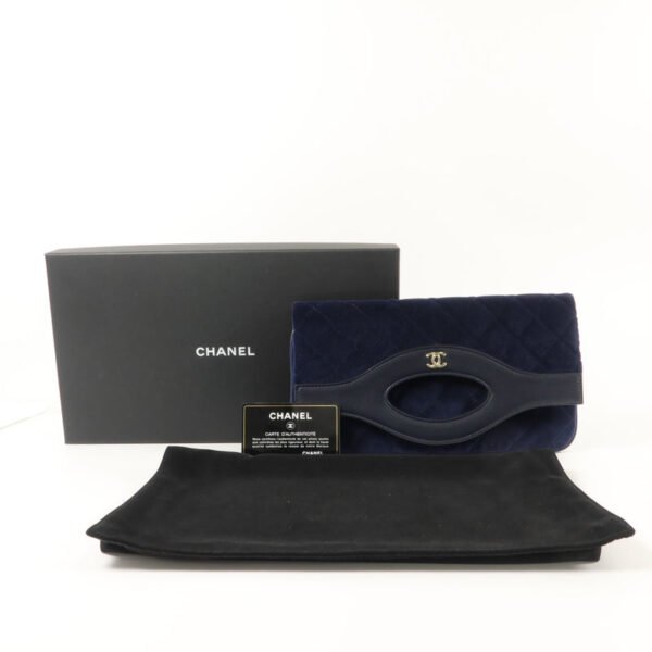 Chanel Royal Blue Velvet 31 Bag