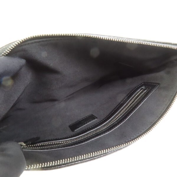 Chanel Black Crocodile Embossed Gabrielle O-Case Wristlet Pouch