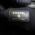 Chanel Black Crocodile Embossed Gabrielle O-Case Wristlet Pouch