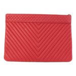 Chanel Red CC Calfskin Clutch