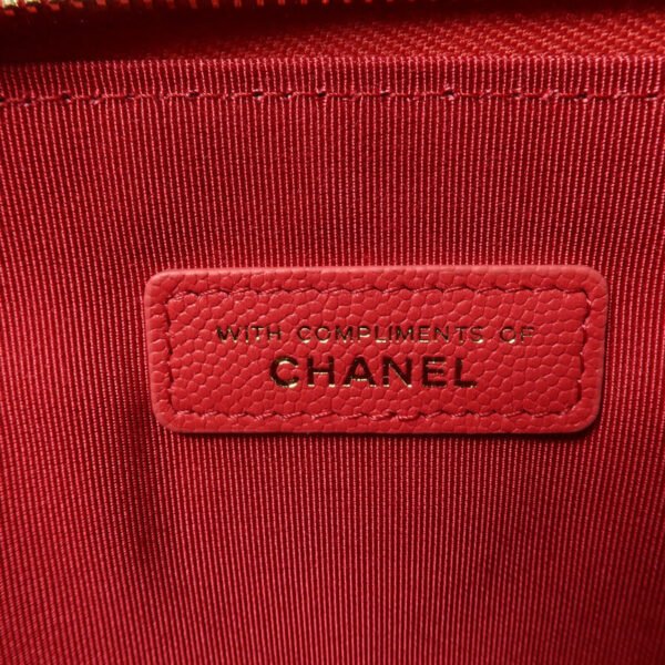 Chanel Red CC Calfskin Clutch